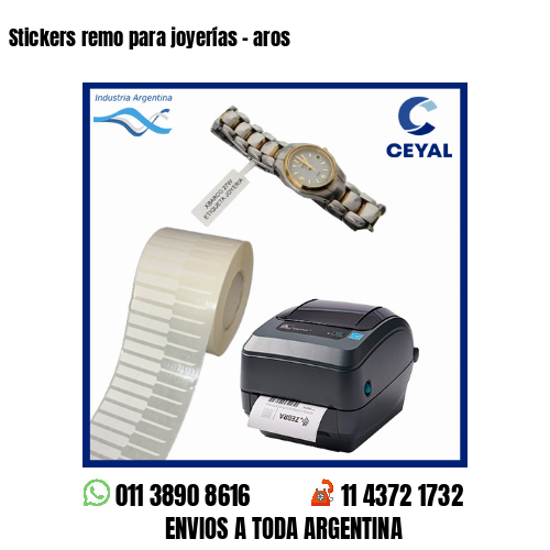 Stickers remo para joyerías – aros