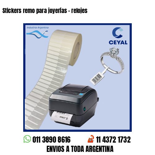 Stickers remo para joyerías – relojes