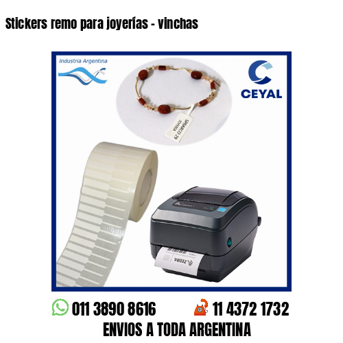 Stickers remo para joyerías – vinchas