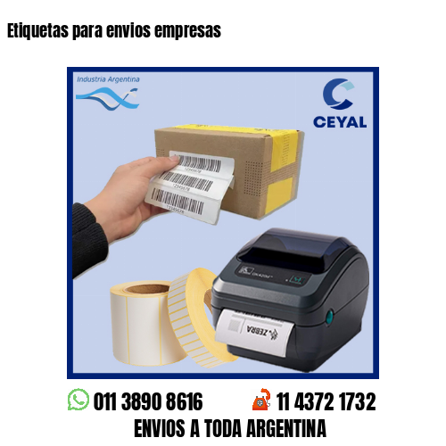 Etiquetas para envios empresas