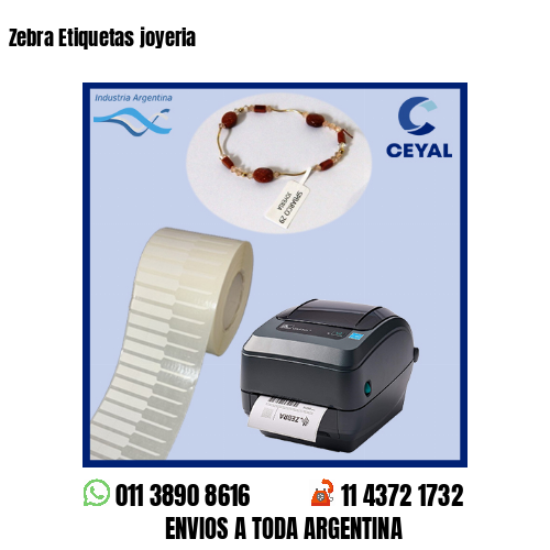 Zebra Etiquetas joyeria