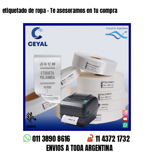 etiquetado de ropa – Te asesoramos en tu compra