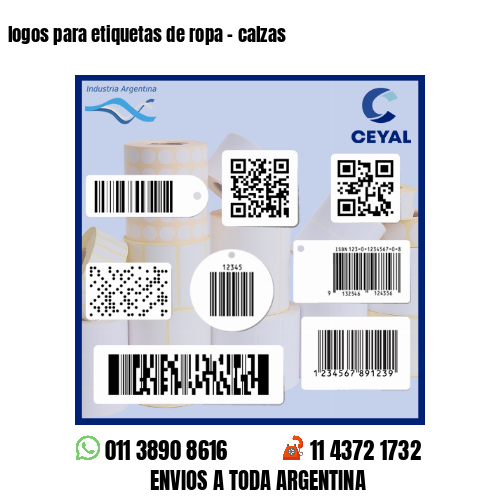 logos para etiquetas de ropa - calzas