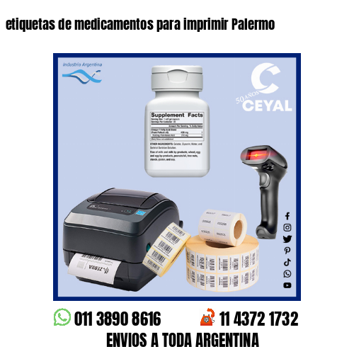 etiquetas de medicamentos para imprimir Palermo