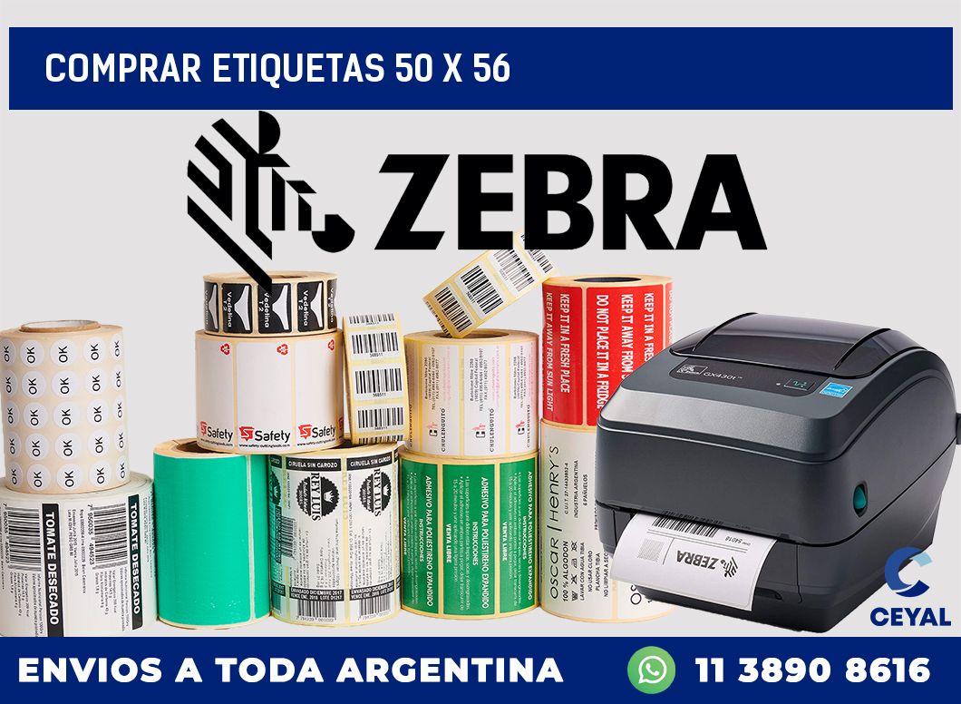 Comprar etiquetas 50 x 56