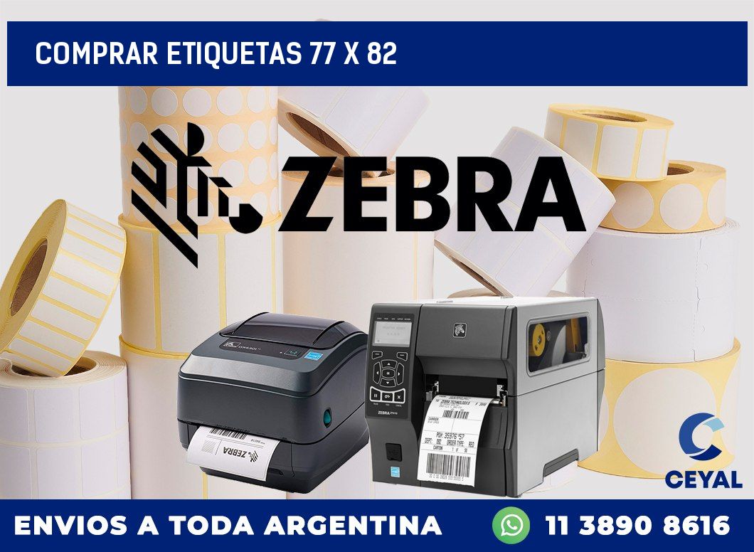 Comprar etiquetas 77 x 82