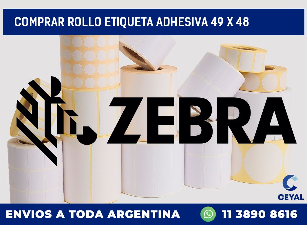 Comprar rollo etiqueta adhesiva 49 x 48