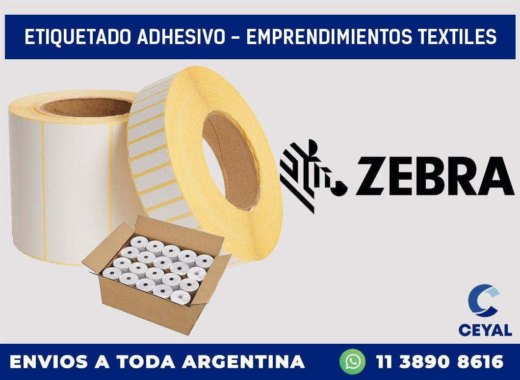 Etiquetado adhesivo – Emprendimientos textiles