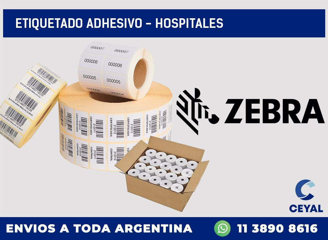 Etiquetado adhesivo - Hospitales