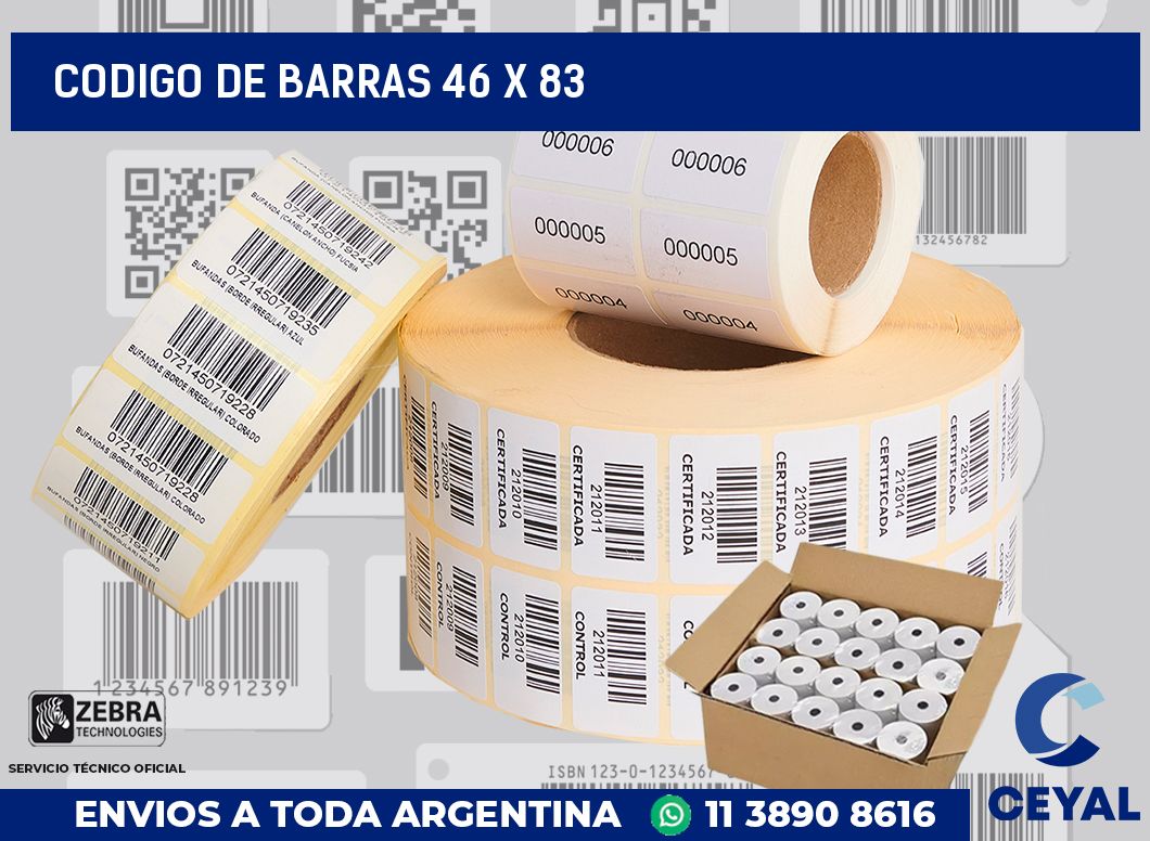 codigo de barras 46 x 83