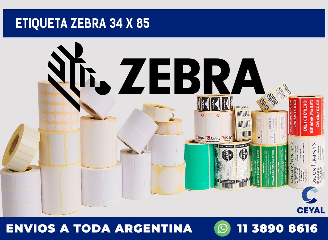 etiqueta zebra 34 x 85