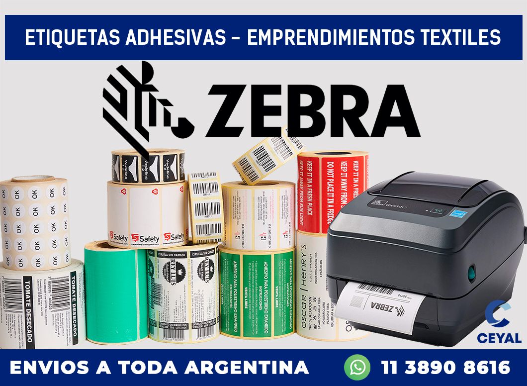 etiquetas adhesivas – Emprendimientos textiles