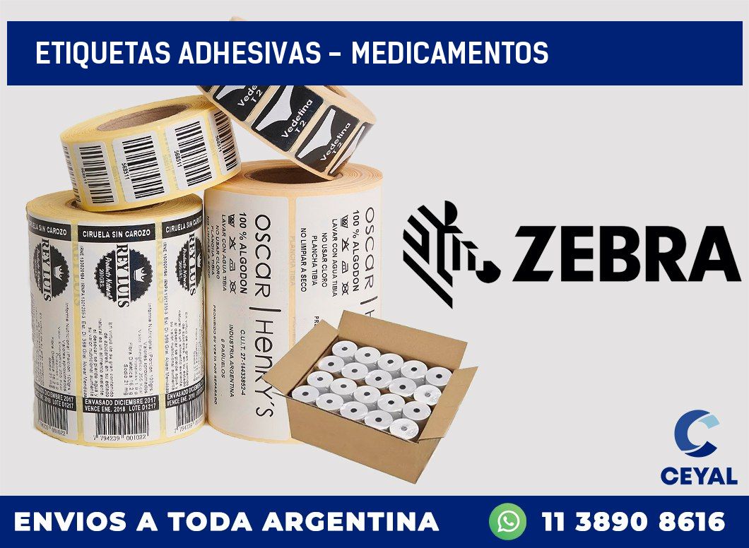 etiquetas adhesivas – Medicamentos