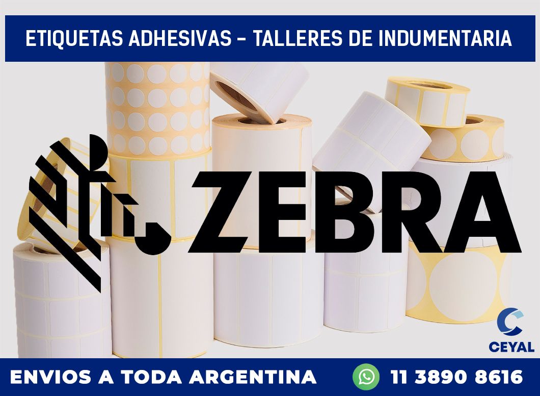 etiquetas adhesivas – Talleres de indumentaria