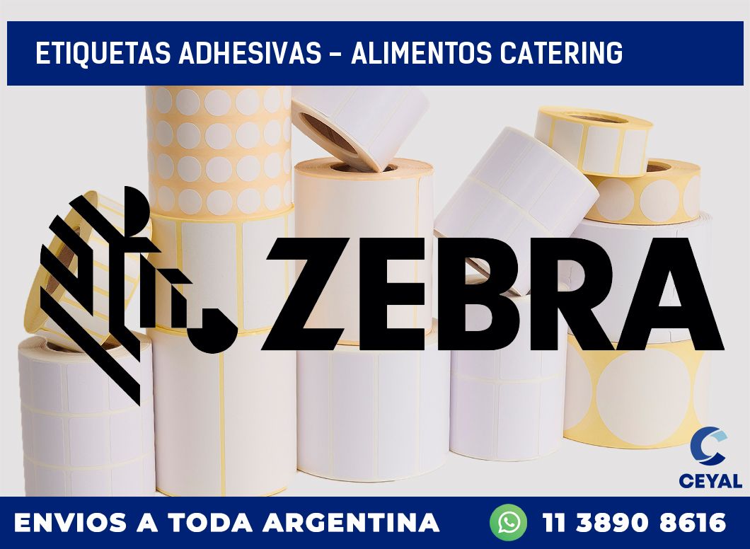 etiquetas adhesivas – alimentos catering