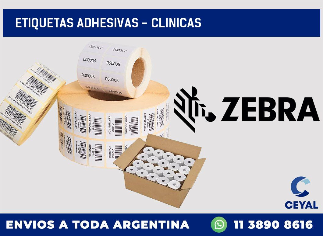 etiquetas adhesivas – clinicas