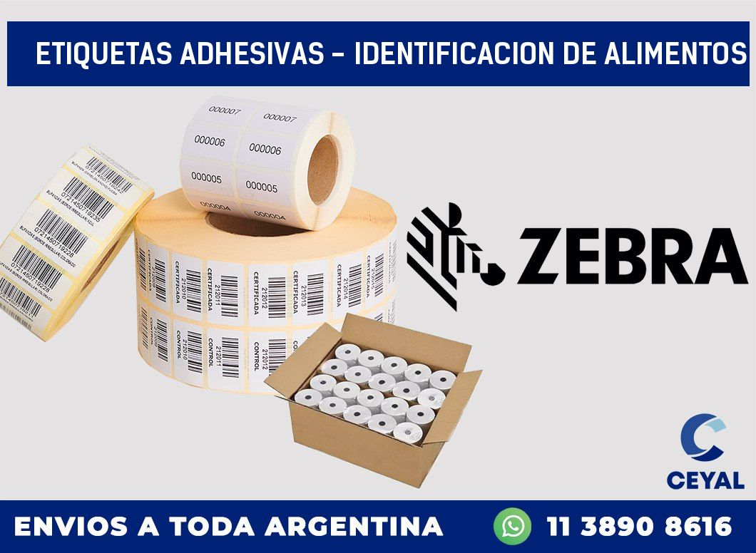 etiquetas adhesivas - identificacion de alimentos