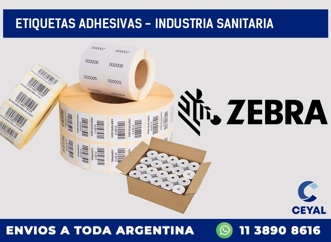 etiquetas adhesivas – industria sanitaria