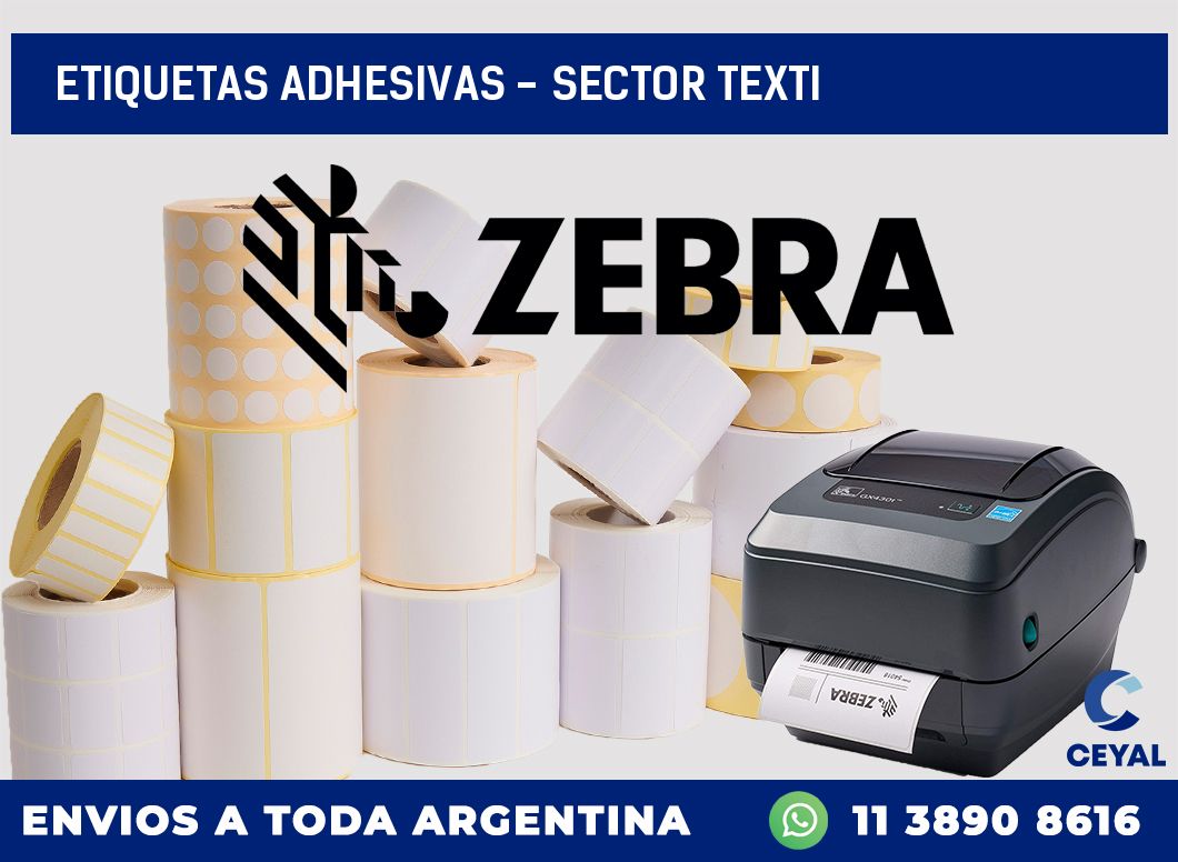 etiquetas adhesivas - sector texti