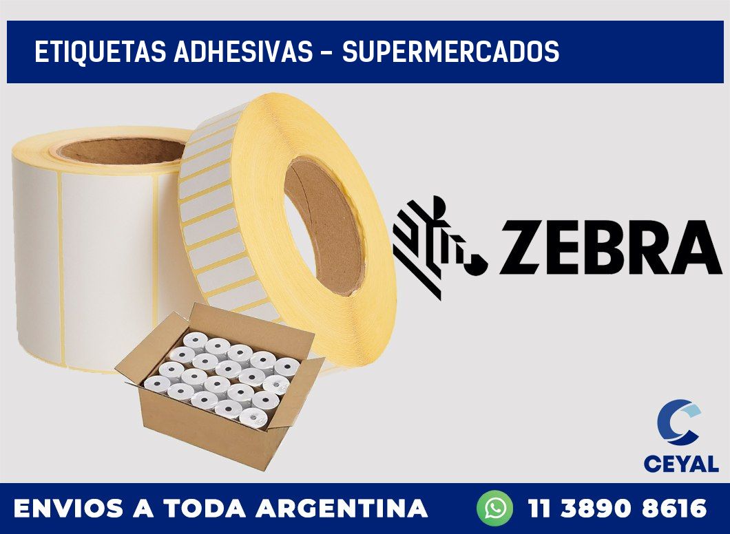 etiquetas adhesivas - supermercados