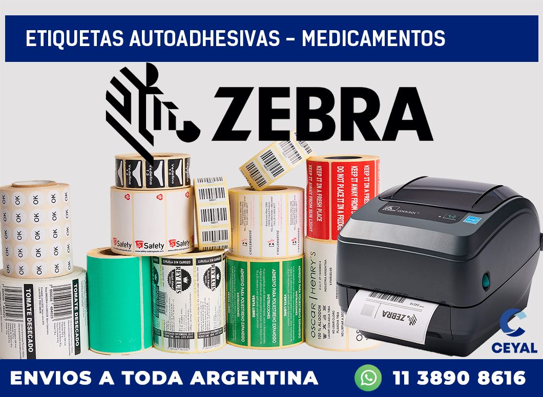 etiquetas autoadhesivas – Medicamentos