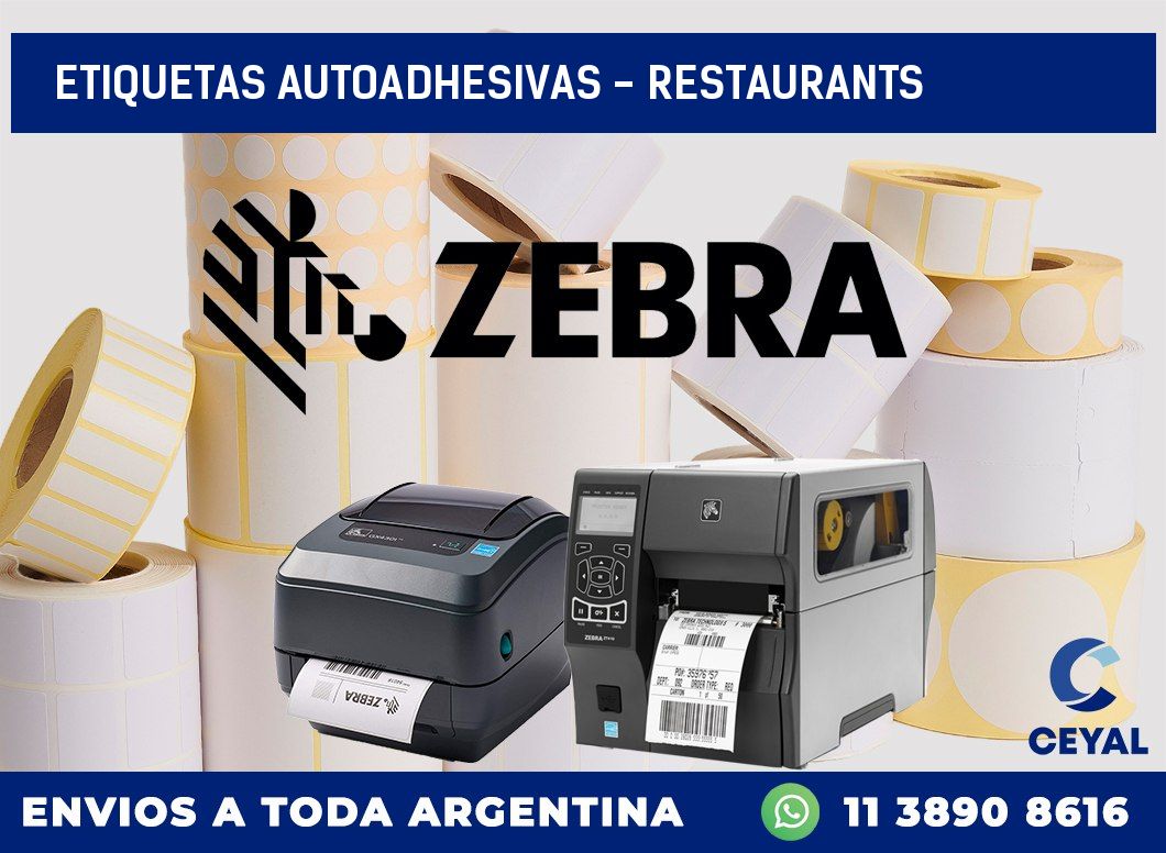 etiquetas autoadhesivas – Restaurants