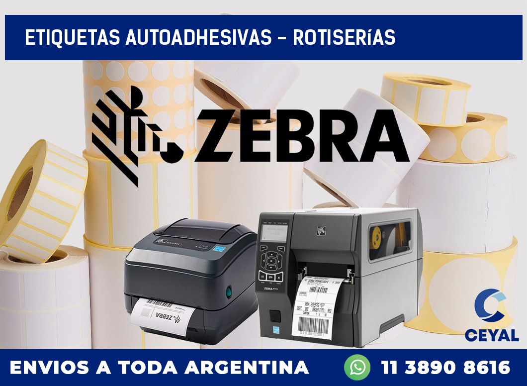 etiquetas autoadhesivas – Rotiserías