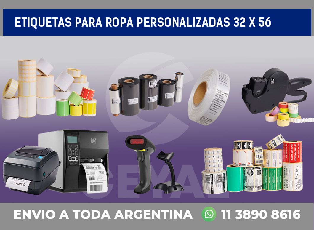 etiquetas para ropa personalizadas 32 x 56