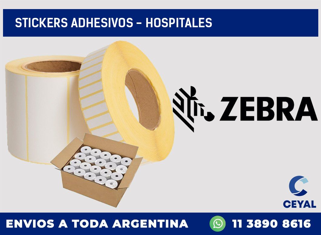 stickers adhesivos - Hospitales