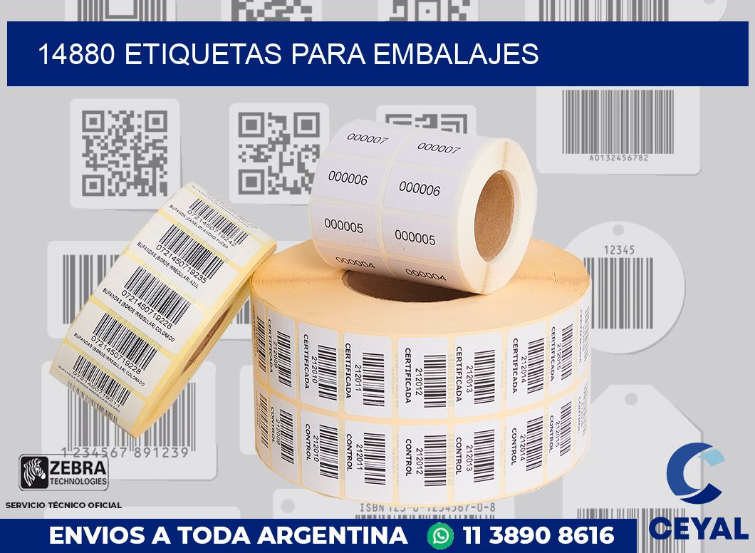 14880 Etiquetas para embalajes