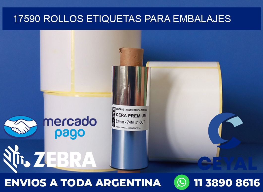 17590 rollos etiquetas para embalajes