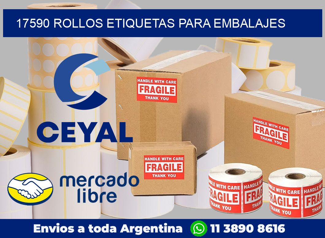 17590 rollos etiquetas para embalajes