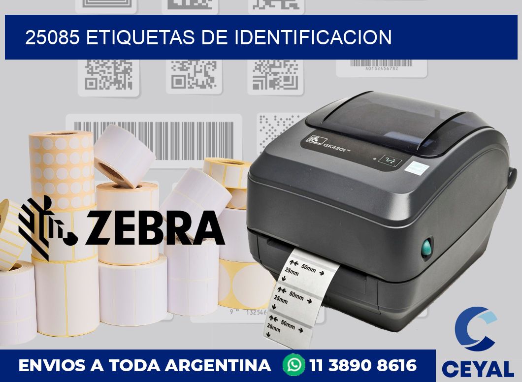 25085 Etiquetas de identificacion