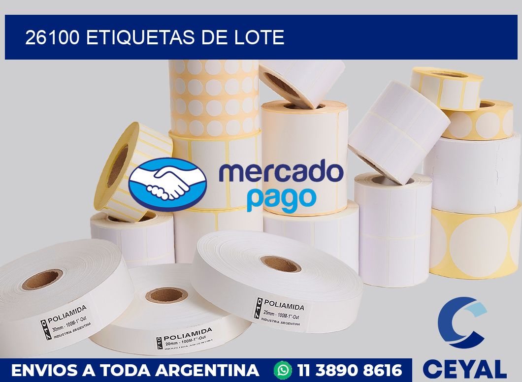 26100 Etiquetas de lote