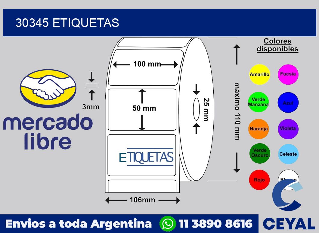 30345 etiquetas