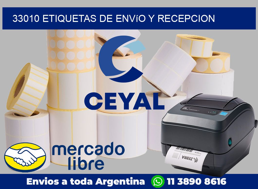 33010 Etiquetas de envío y recepcion