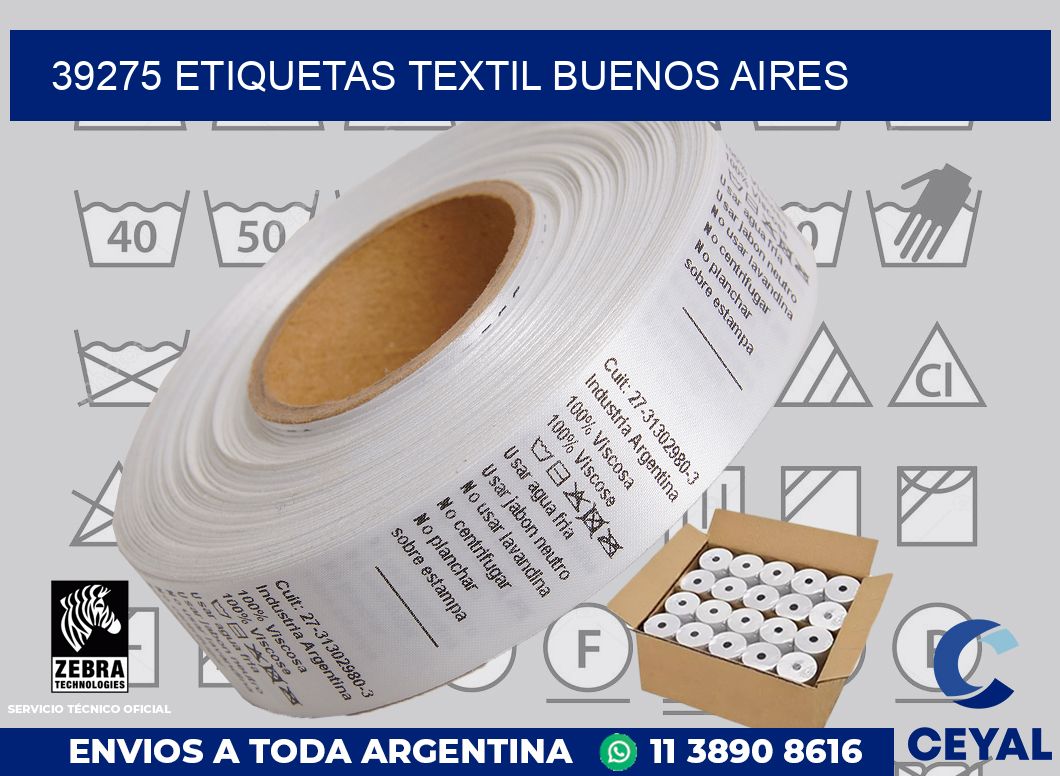 39275 etiquetas textil buenos aires