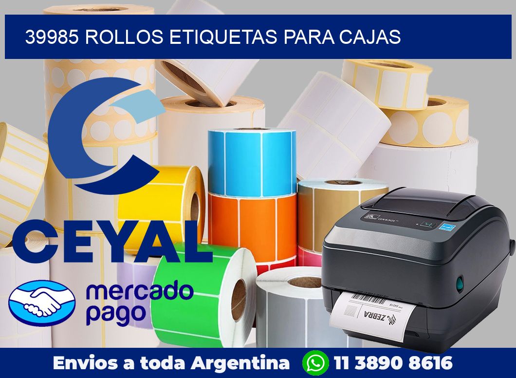 39985 Rollos etiquetas para cajas