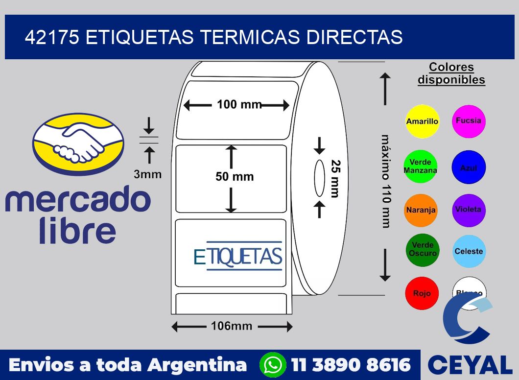 42175 Etiquetas termicas directas