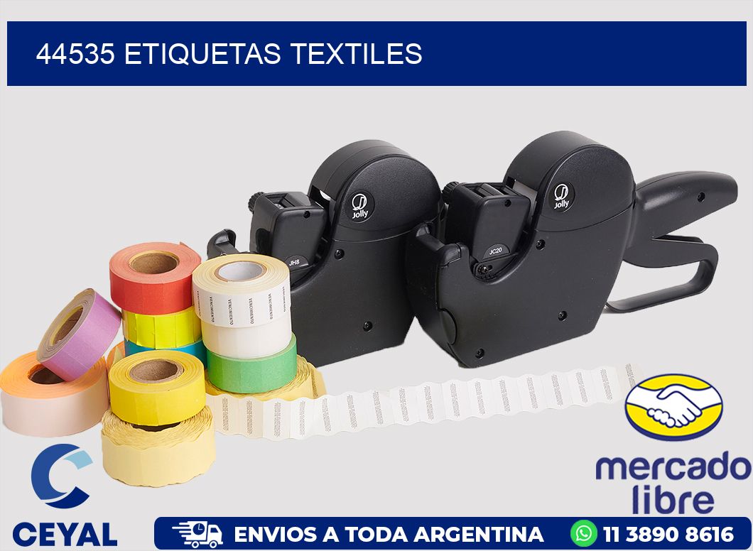 44535 etiquetas textiles