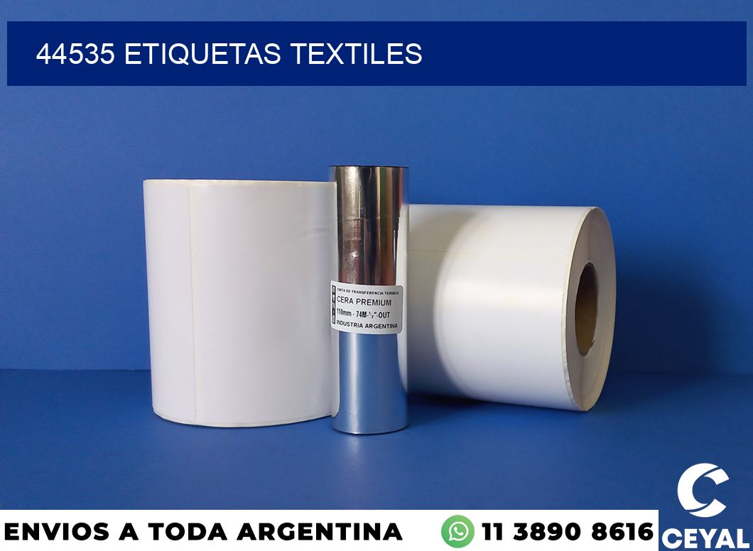 44535 etiquetas textiles