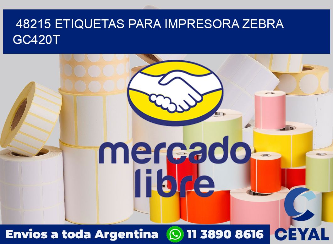 48215 etiquetas para impresora zebra GC420T