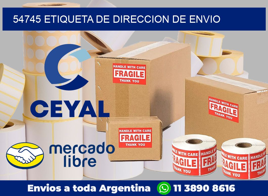 54745 Etiqueta de direccion de envio