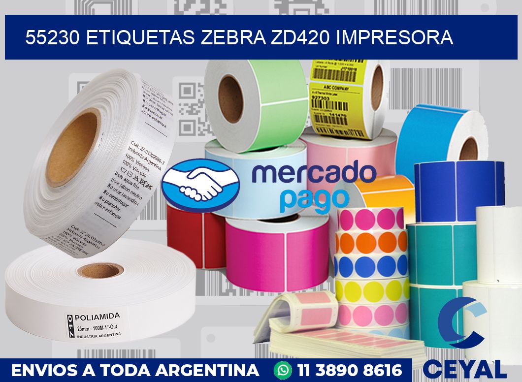 55230 etiquetas Zebra zd420 impresora