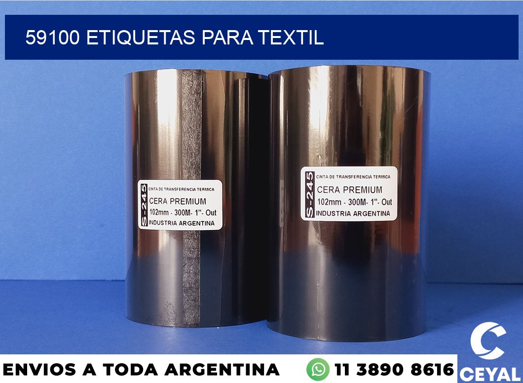 59100 etiquetas para textil