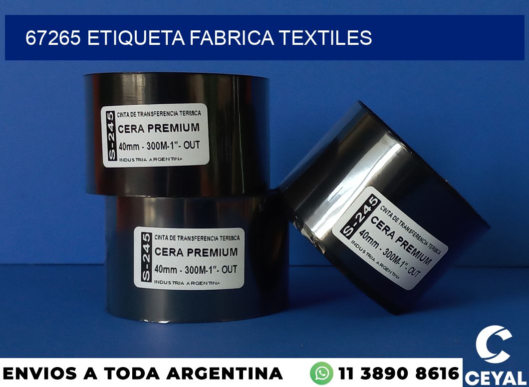 67265 etiqueta fabrica textiles