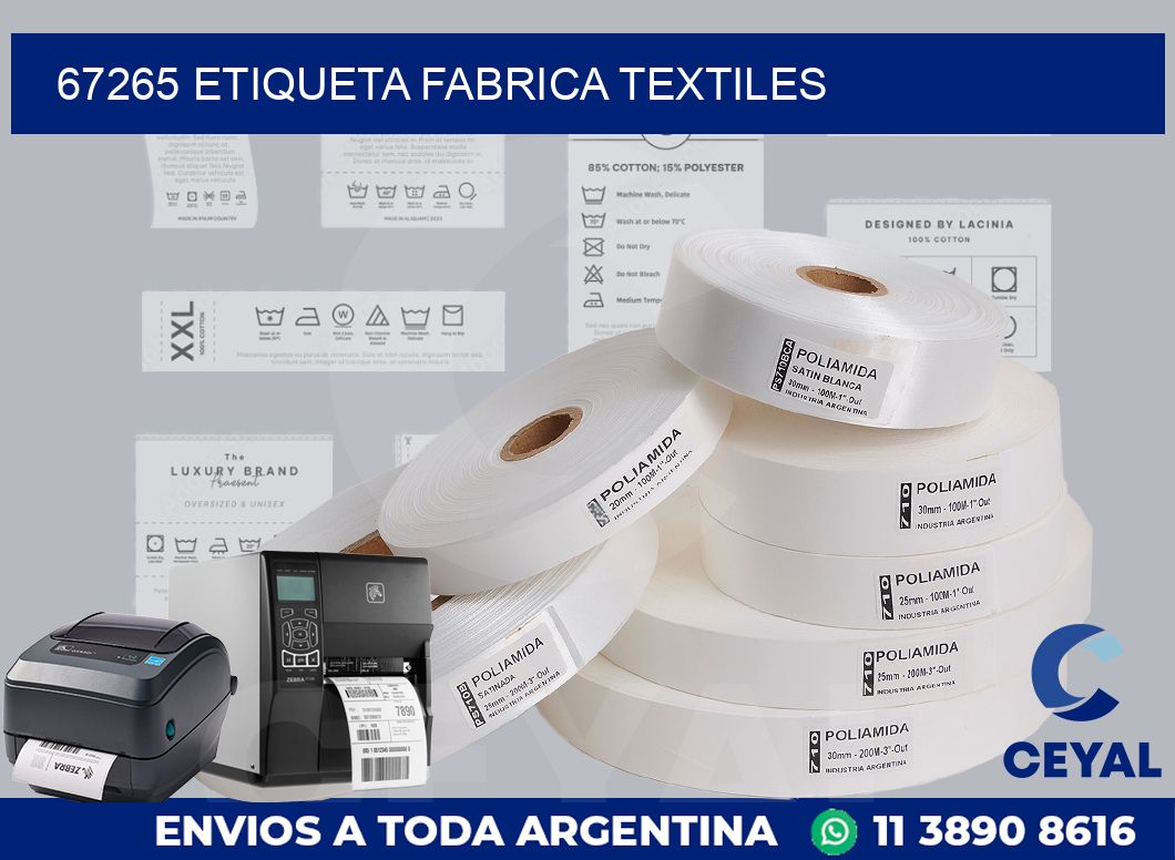 67265 etiqueta fabrica textiles