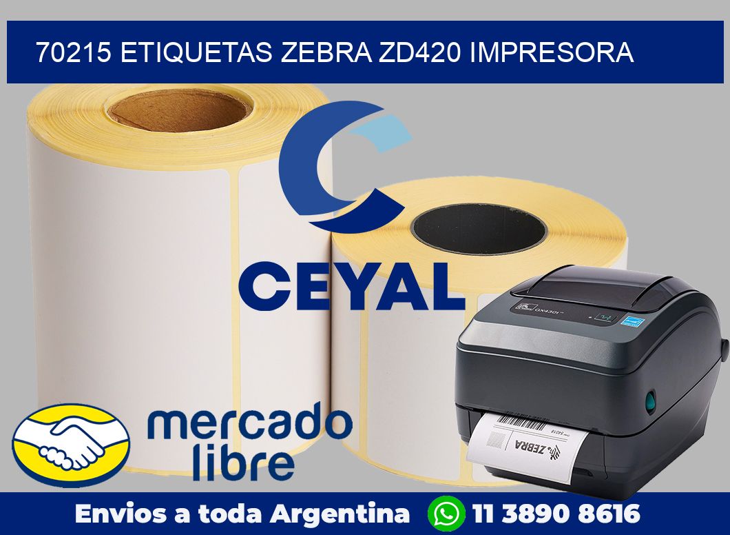 70215 etiquetas Zebra zd420 impresora