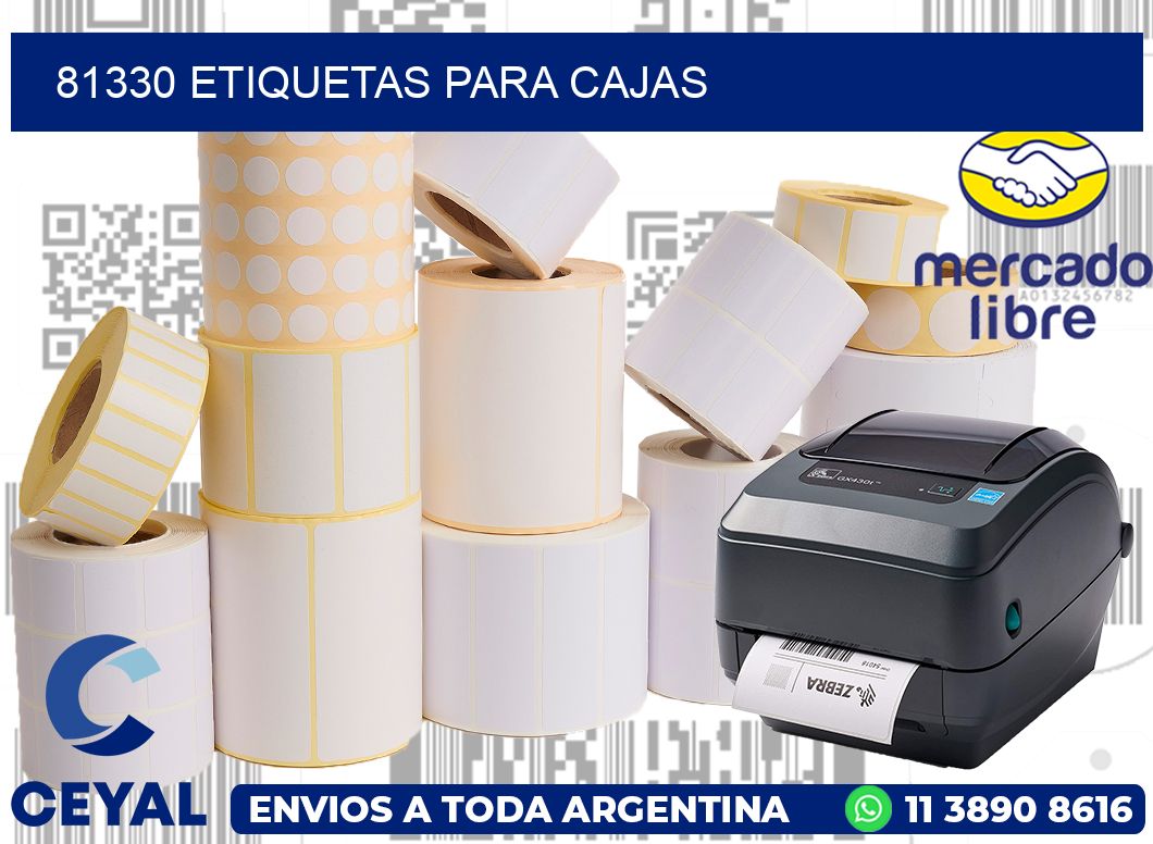 81330 etiquetas para cajas