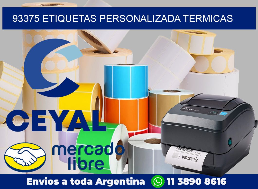 93375 etiquetas personalizada termicas